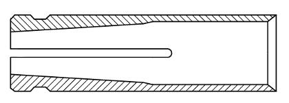 схематический чертеж латунного забивного анкера