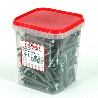 Купить Дюбель-гвоздь полипропилен, 6х60 потай манжета оптом