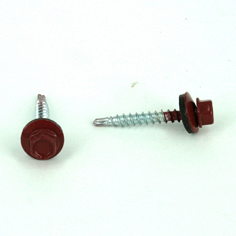 Купить Саморез кровельный ral 3011 (коричнево-красный), 4,8х35 оптом