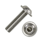 Винт DIN 7380-2 с полукруглой головкой, фланцем и шлицем TORX