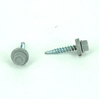 Саморез кровельный, RAL 7004 (сигнальный серый), 4,8х35