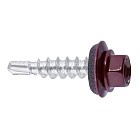 Саморез кровельный, RAL 3005 (винно-красный), 5,5x25