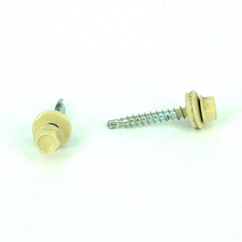 Купить Саморез кровельный, ral 1014 (слон. кость), 5,5x25 оптом